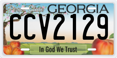 GA license plate CCV2129