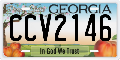 GA license plate CCV2146