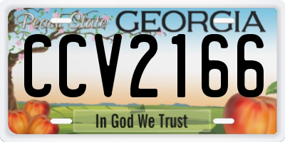 GA license plate CCV2166