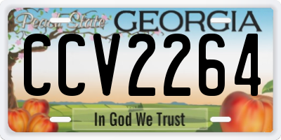 GA license plate CCV2264