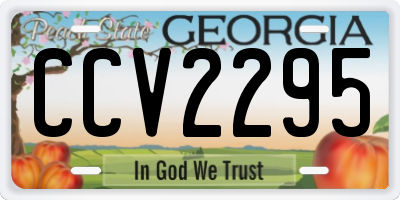 GA license plate CCV2295