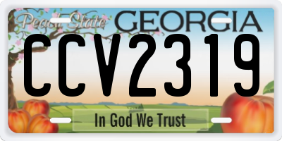 GA license plate CCV2319