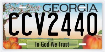 GA license plate CCV2440