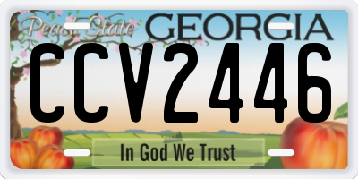 GA license plate CCV2446