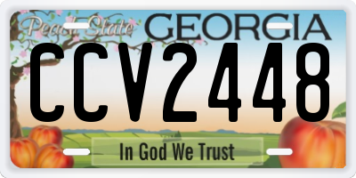 GA license plate CCV2448