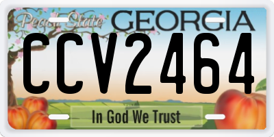 GA license plate CCV2464