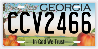 GA license plate CCV2466