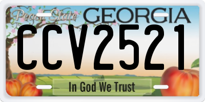 GA license plate CCV2521