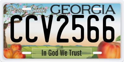 GA license plate CCV2566
