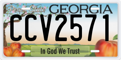 GA license plate CCV2571
