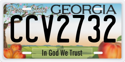 GA license plate CCV2732