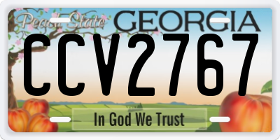 GA license plate CCV2767