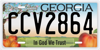 GA license plate CCV2864