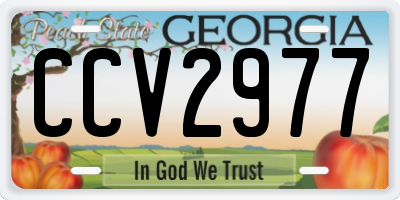 GA license plate CCV2977