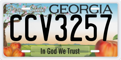 GA license plate CCV3257