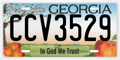 GA license plate CCV3529