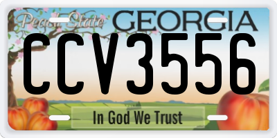 GA license plate CCV3556