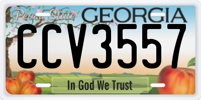 GA license plate CCV3557