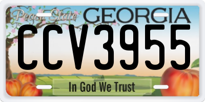 GA license plate CCV3955