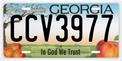 GA license plate CCV3977