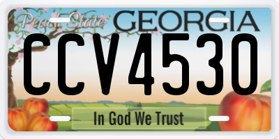 GA license plate CCV4530