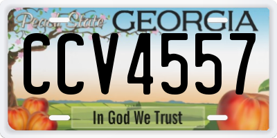 GA license plate CCV4557