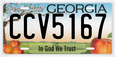 GA license plate CCV5167