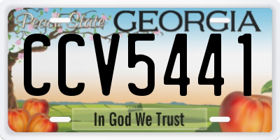 GA license plate CCV5441