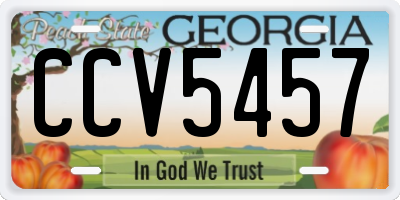 GA license plate CCV5457