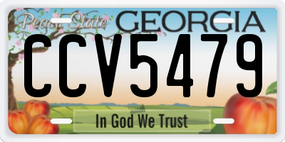 GA license plate CCV5479