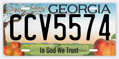 GA license plate CCV5574