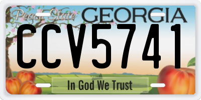 GA license plate CCV5741