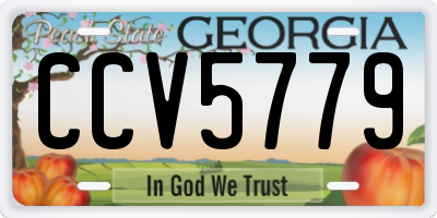 GA license plate CCV5779