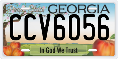 GA license plate CCV6056