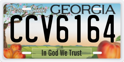 GA license plate CCV6164