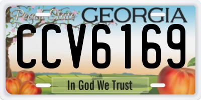 GA license plate CCV6169