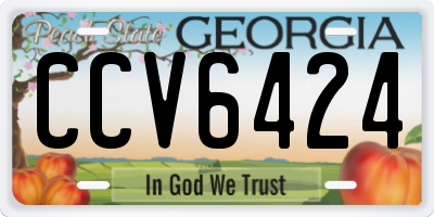 GA license plate CCV6424