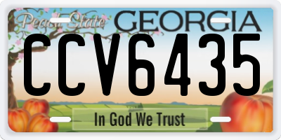 GA license plate CCV6435