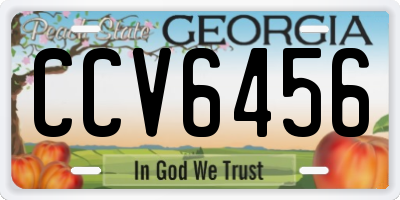 GA license plate CCV6456