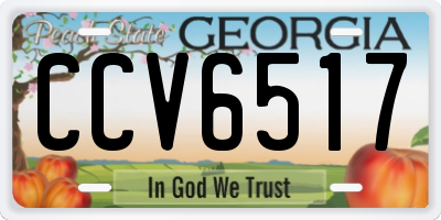 GA license plate CCV6517