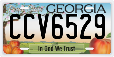 GA license plate CCV6529
