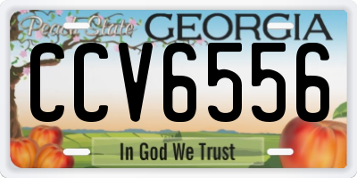 GA license plate CCV6556