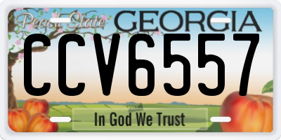 GA license plate CCV6557