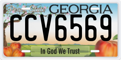 GA license plate CCV6569