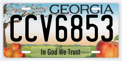 GA license plate CCV6853