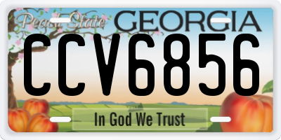 GA license plate CCV6856