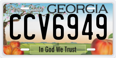GA license plate CCV6949