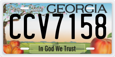 GA license plate CCV7158