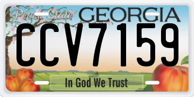 GA license plate CCV7159