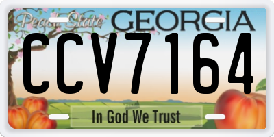 GA license plate CCV7164